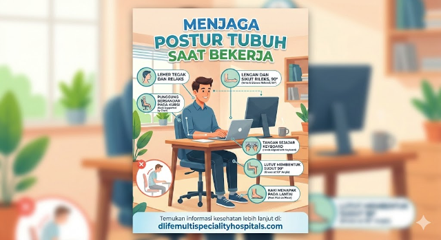 Menjaga Postur Tubuh Saat Bekerja
